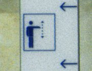 * Icon for elevators at the British Museum in London